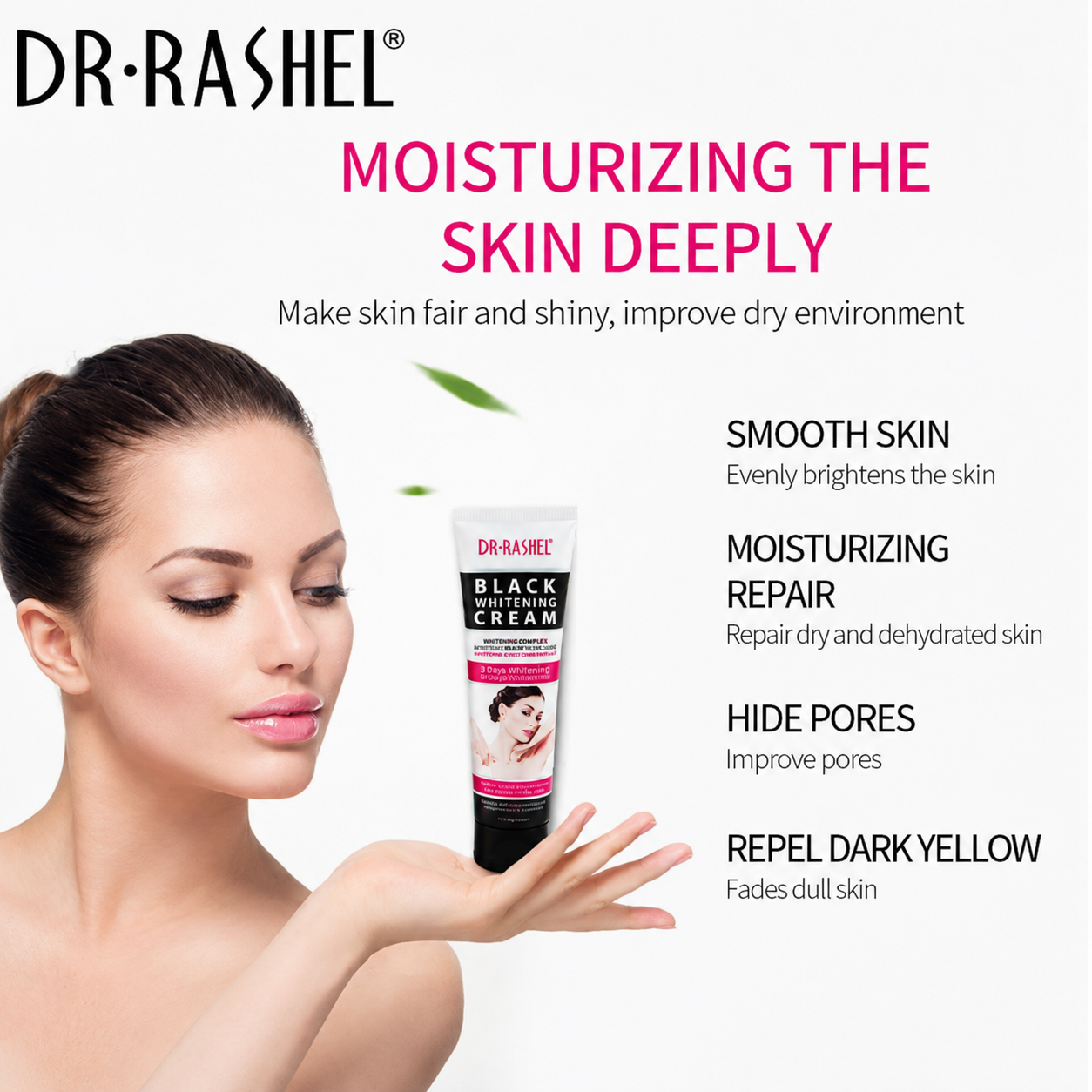 Black Whitening Cream with Collagen for Body and Private Parts for Girls & Women - 100ml